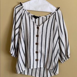 Sanctuary linen blend top